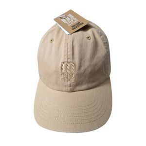 Topo‎ Designs Dirt Ballcap Hat Tan Sahara Adjustable Cotton Strapback Adult OSFM